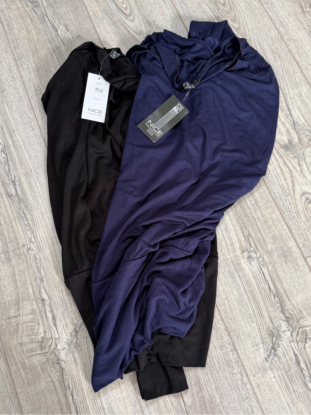 NICE Navy and Black Tops (2) NWT